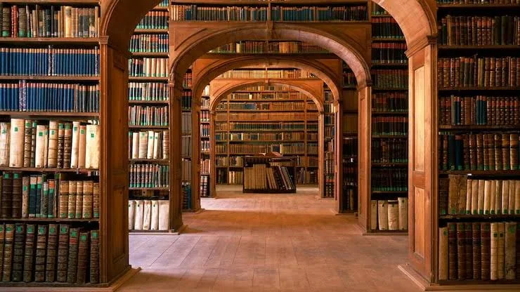 Interior of a historic research library